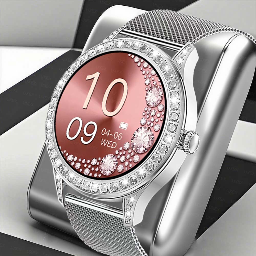 Watches Ladies Smartwatch - Luxuriöse Smartwatch für Damen, 1,27 Zoll,