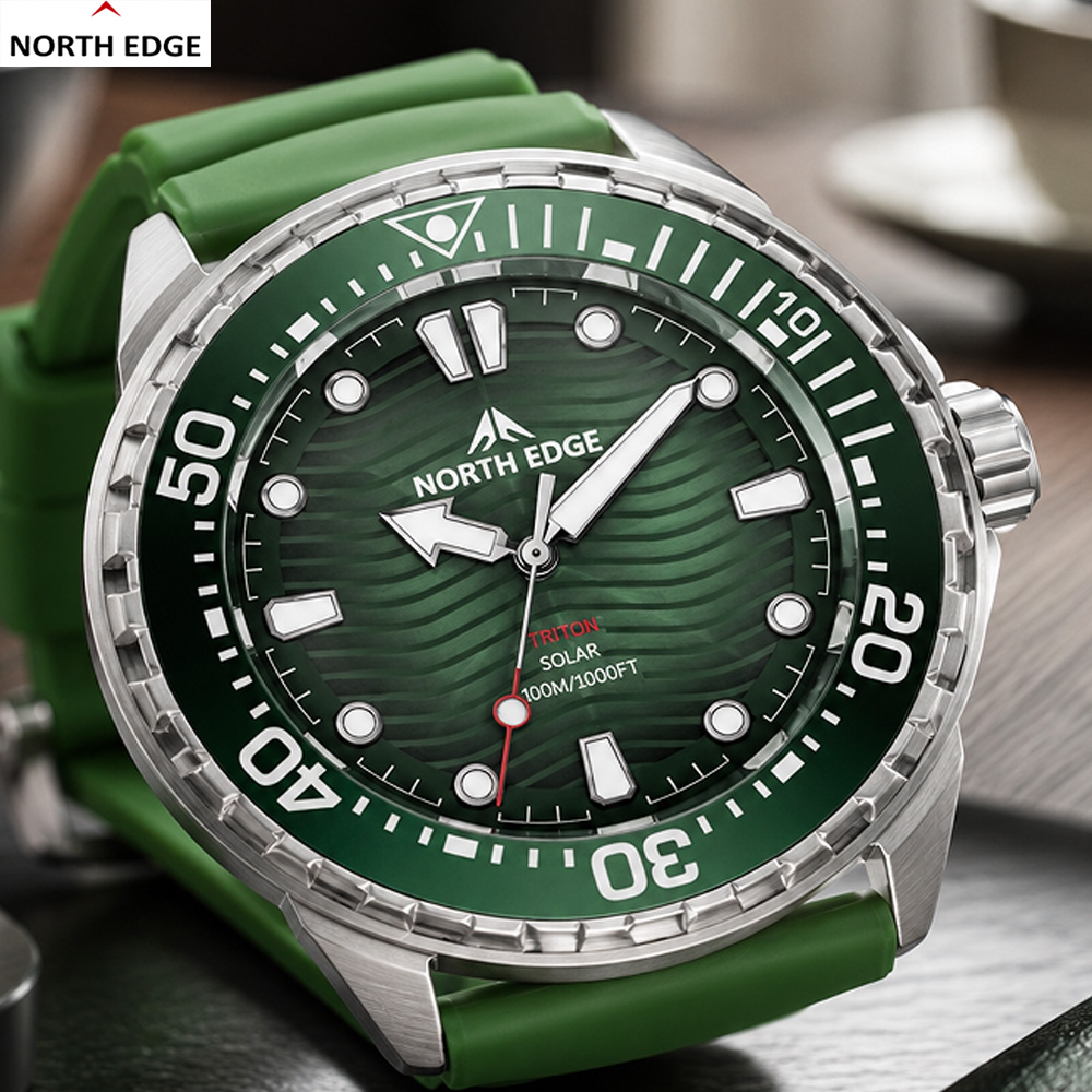Altimeter Compass Watch - NORTH EDGE TRITON Herren Militär-Sportuhr, Digital,