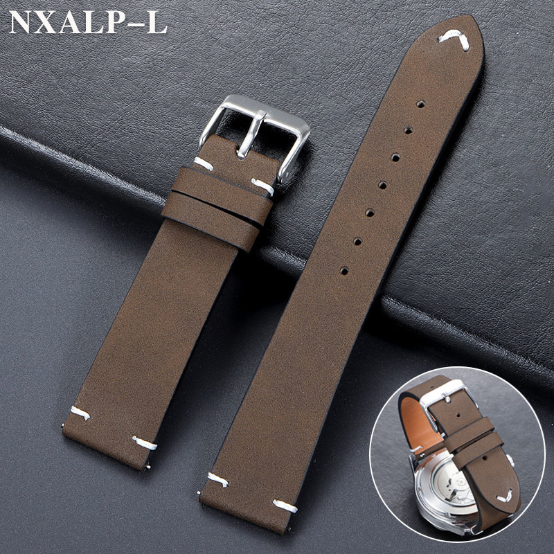 Watches Rolex Smartwatch - Vintage Leder Uhrenarmband 20mm 22mm Handgefertigtes