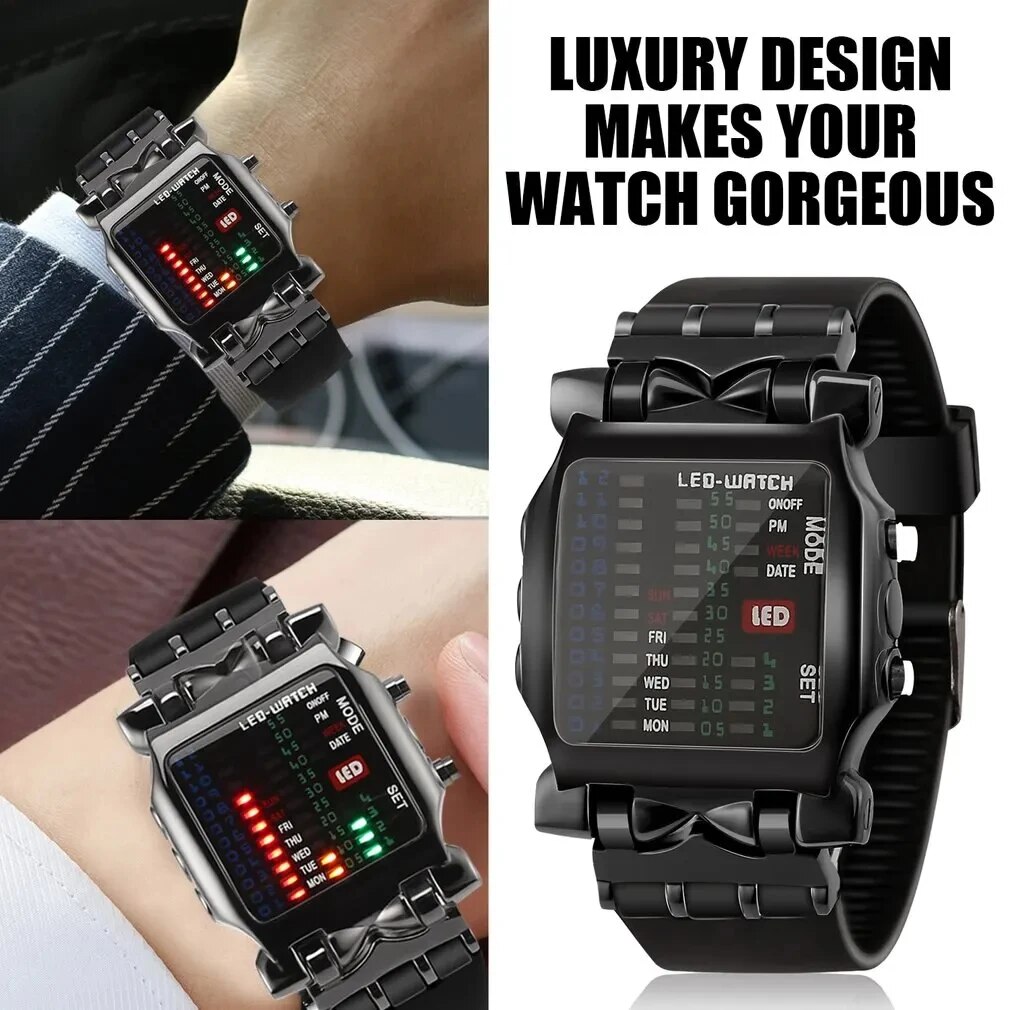 Timex Watches Smartwatch - Binäre Led-Uhr Kreative Wasserdichte Business Elektronische