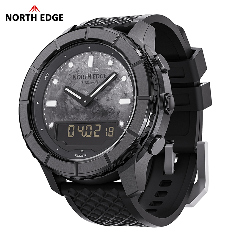 Altimeter Compass Watch - NORTH EDGE THARSIS Herren Digitaluhr aus