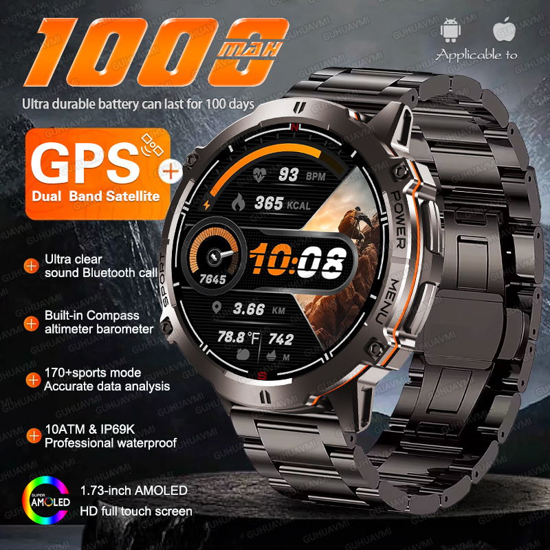 Altimeter Compass Watch - NEU TANK X3 Militär 1000 mAh