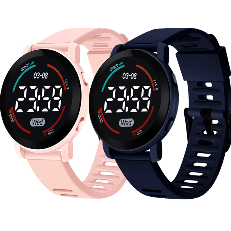 Smartwatch Digital Watches For Kid Girl - LED-Uhr, Modische Sport-Digitaluhr für Kinder, Gummiarmband,