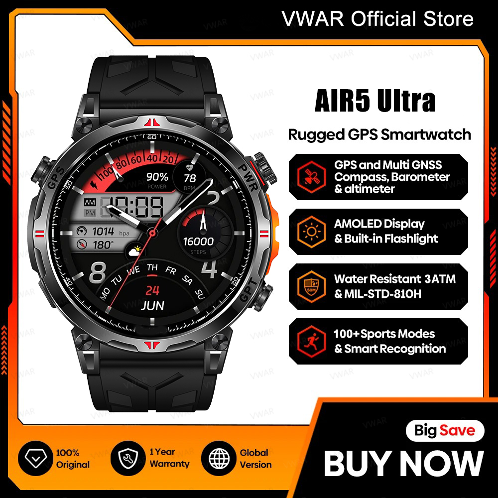 2025 Neue VWAR GPS-Smartwatch  – Watch Vs Smartwatch Bewertung und Preis