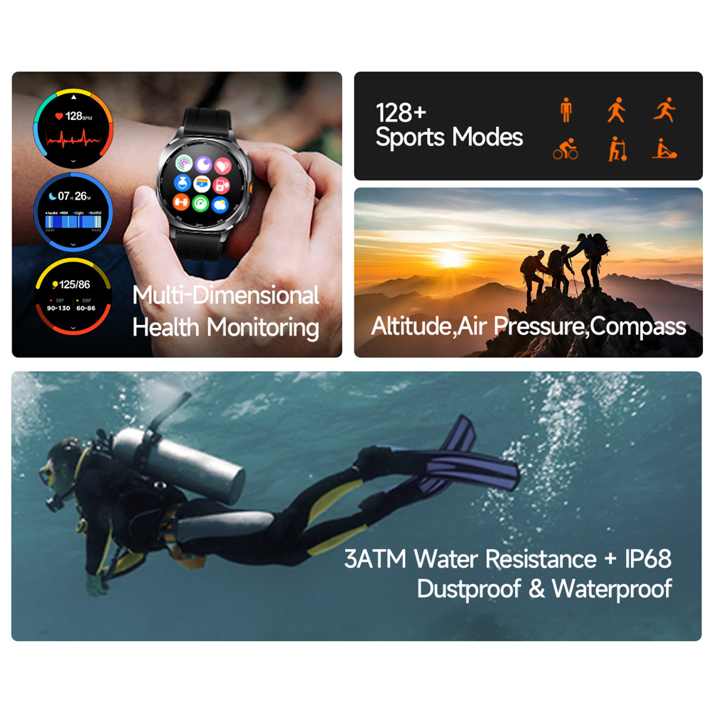 TS400 2025 Neue Amoled Smartwa – Altimeter Compass Watch Bewertung und Preis