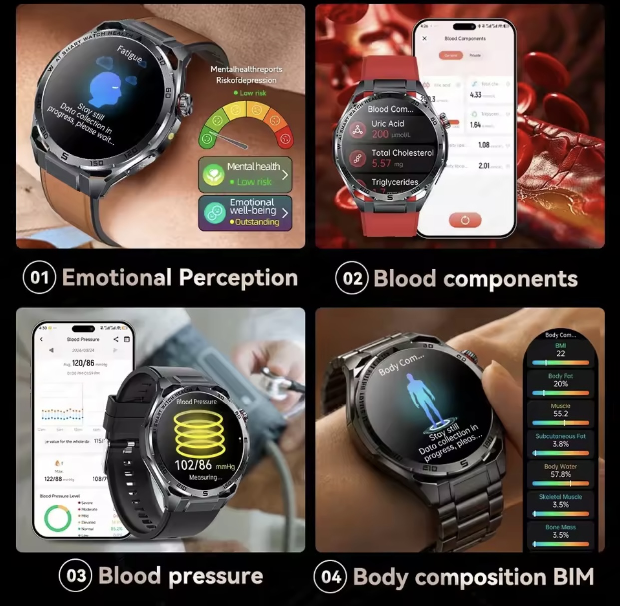 ECG High-End Gesundheits-Smart – Watches Ladies Smartwatch Bewertung und Preis