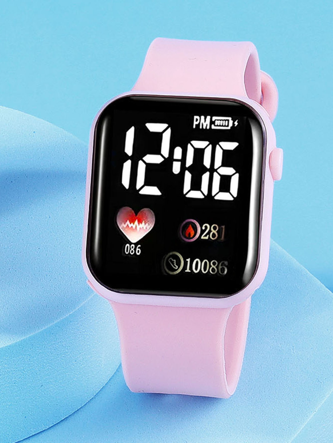 Quadratische elektronische LED – Smartwatch Watches For Girls Bewertung und Preis