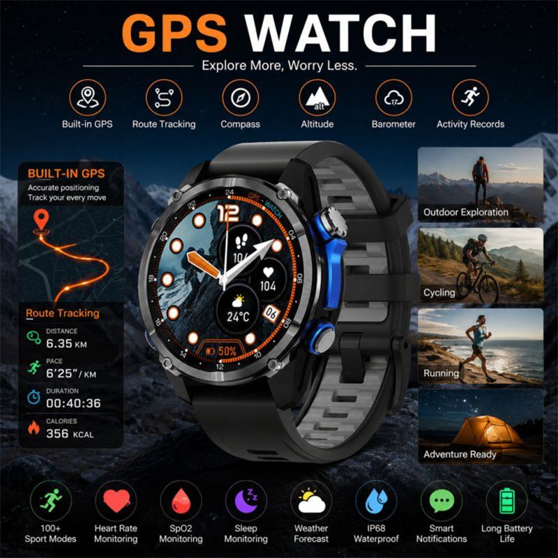 HD350 Pro Militärische AGPS Sm – Altimeter Compass Watch Bewertung und Preis