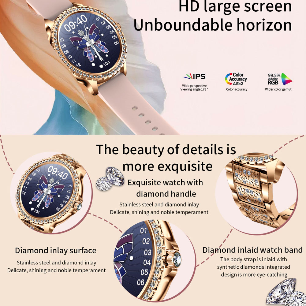 696 neue Blue Tooth Anruf Frau – Watches Ladies Smartwatch Bewertung und Preis