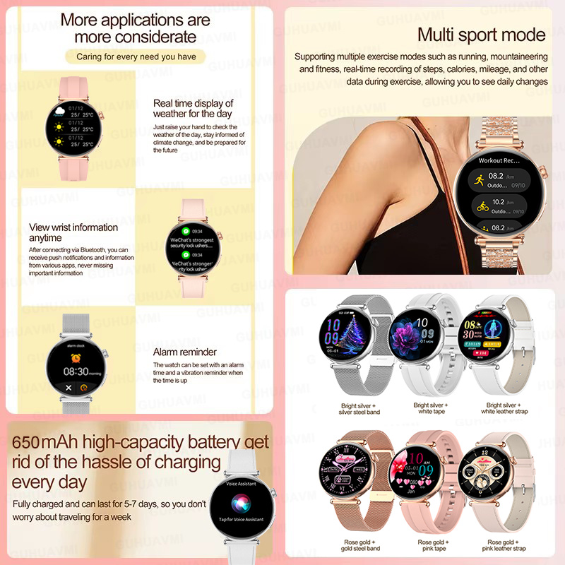 Neue 1,27-Zoll-Smartwatch für  – Watches Ladies Smartwatch Bewertung und Preis