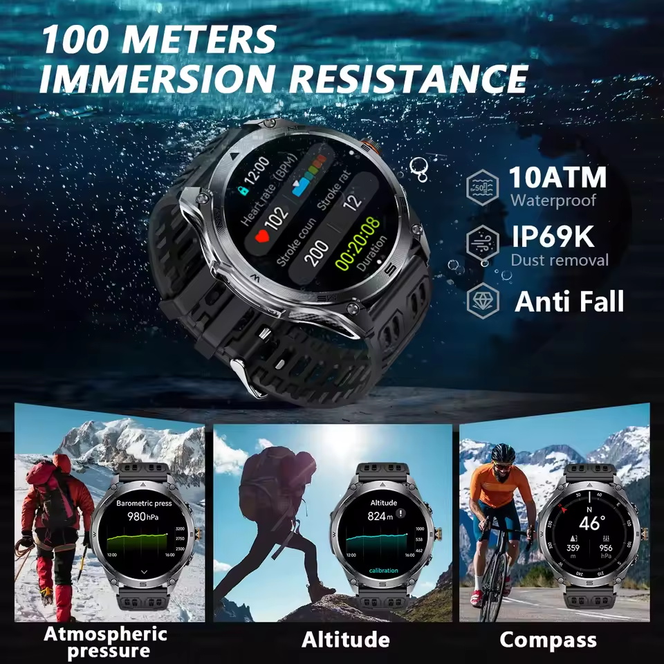 2025 Neue Outdoor-Militär-GPS- – Altimeter Compass Watch Bewertung und Preis