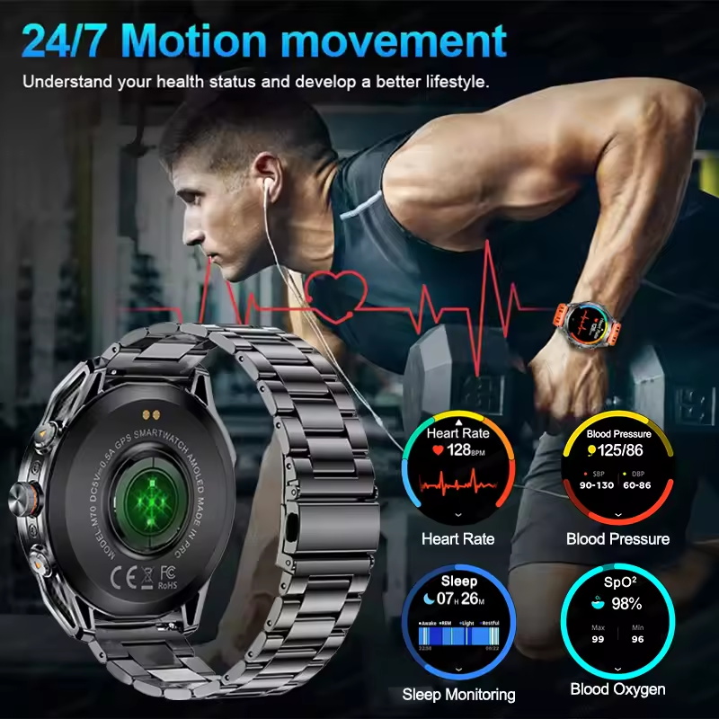 2025 Neue Outdoor-Militär-GPS- – Altimeter Compass Watch Bewertung und Preis